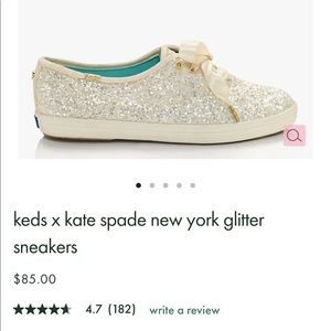 Keds x Kate Spade Glitter Wedding Shoes